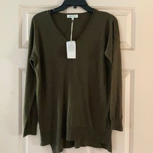 Grace & Lace Olive Green Layering Sweater